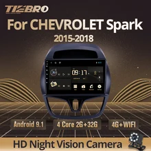 Автомагнитола TIEBRO 2din Android 9 0 для CHEVROLET Spark Beat 2015 2016 2017