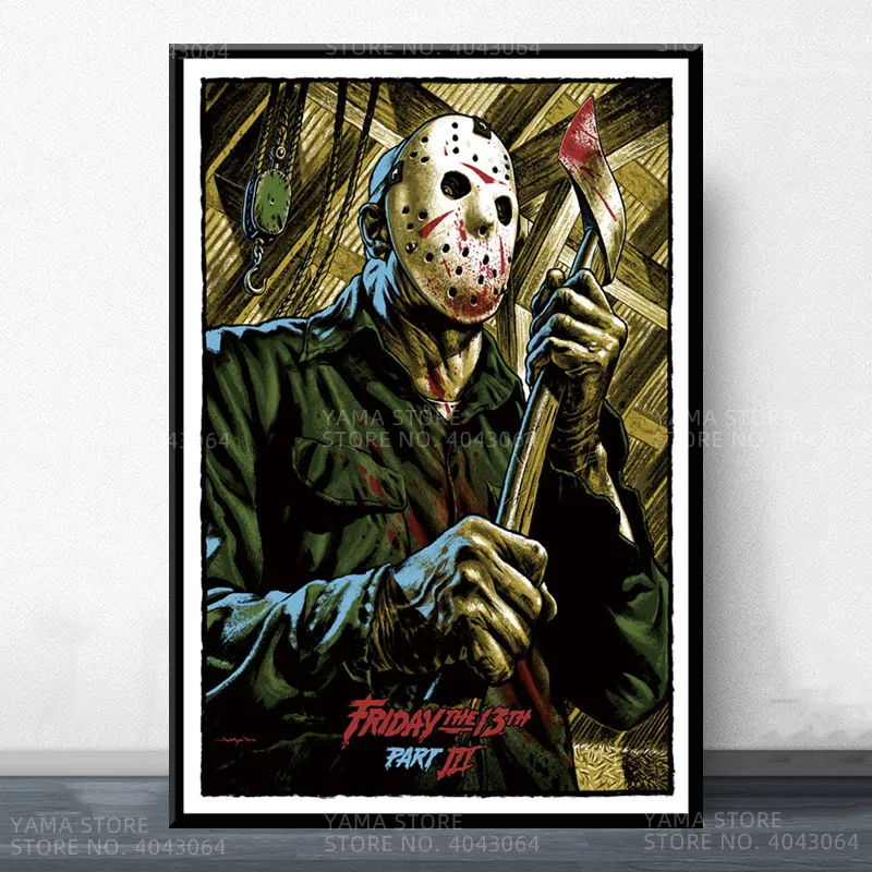 Friday the 13th Horror Movie Wall Decor Jason Voorhees Horror Movie Gift  Friday the 13th Dictionary Art Print 8x10 : : Home & Kitchen