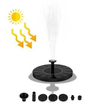 

Solar Pump, 1.4W Free Standing Floating Solar Bird Bath Water Pumps for Garden 5.26