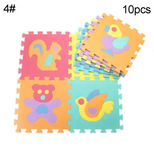 Animal 30*30 см пена Английский алфавит цифра шаблон игровой коврик для ребенка Пазлы для детей Йога письмо Ползания коврики ковер игрушки - Цвет: Animal