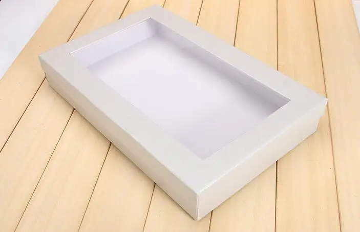 Простой hollowoout Подарочная коробка черный серый Skylight новогодние вечерние рубашки Бюстгальтер шарф прямоугольная бумажная Подарочная коробка B326D