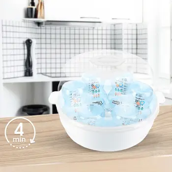 

Baby Microwave Steam Bottle Steriliser High Temperature Bottle Disinfection Box Storage Box