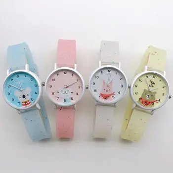 

Explosion ins wind children's cartoon watch color pink starry sky silicone watch new element student watch watch kid watch