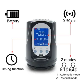 Electric Penis Pump Usb Rechargeable Automatic Penis Enlargement for Man Vacuum Pump Erection Penis Extender Male Masturbators 3