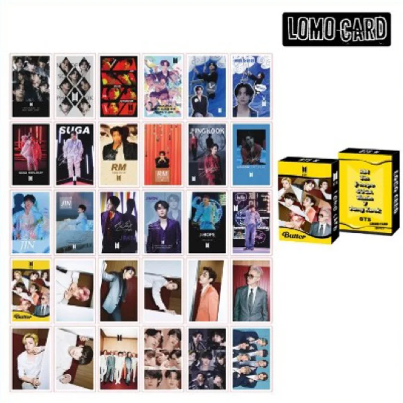 30pcs/box Kpop Stray Kids Lomo Card Set Photocard Photo Print Album Photocard Korean Fashion Cute Boys Poster Picture Fans Gifts