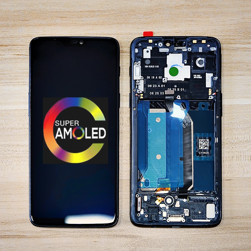 Оригинальный ЖК дисплей 100% AMOLED 6 28 &quotдля Oneplus сенсорный экран дигитайзер сборка