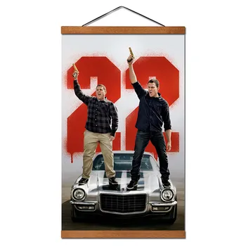 

22 Jump Street Movie Posters Wall Art Scroll Canvas Paintings With Magnetic Solid Wood Home Decoration