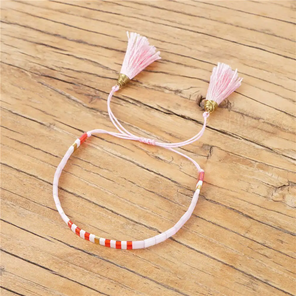 Go2boho браслет для женщин MIYUKI Tila бусины браслеты Pulseira Mujer Moda кисточкой ювелирные изделия богемный Летний Пляжный Бохо ручной работы