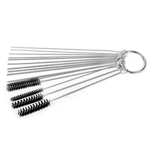 15 шт./компл. Авто карбюратора мотоцикла углеродного грязи Jet удалить очистки игольчатая щетка набор чистящих средств для ухода за нейлоновый металлический инструмент Аксессуары