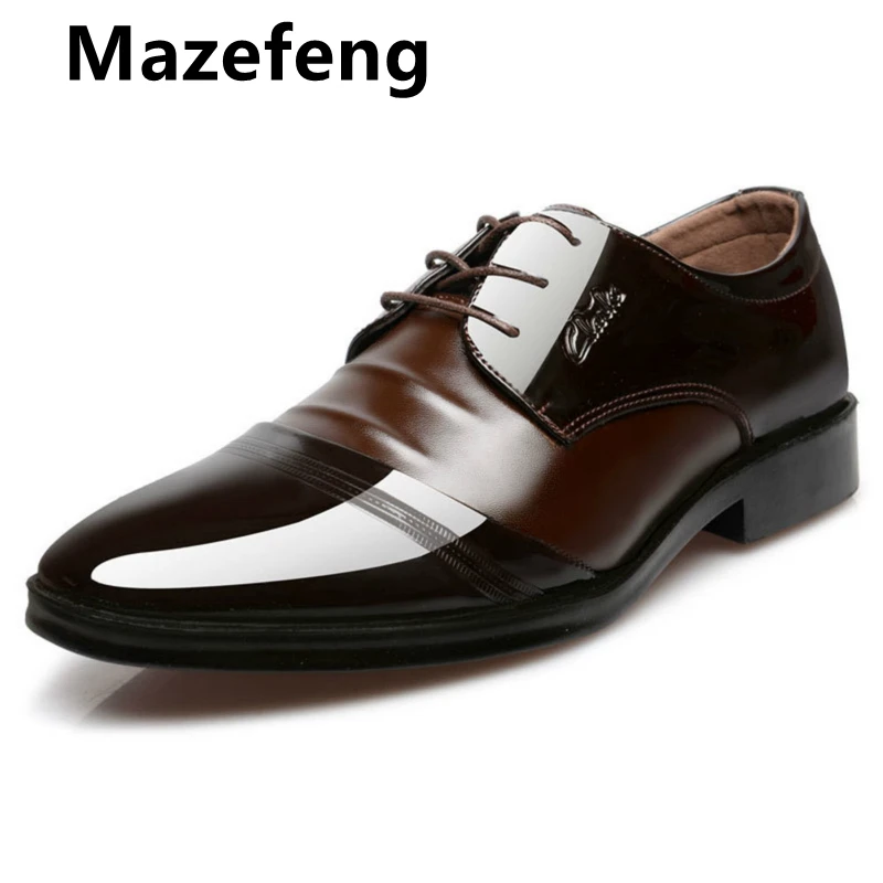 

Patient Leather Men Formal Shoes Lace-up Pointed Toes Office Shoes for Male Top Quality Sapato Social Masculino Plus Size 38-47