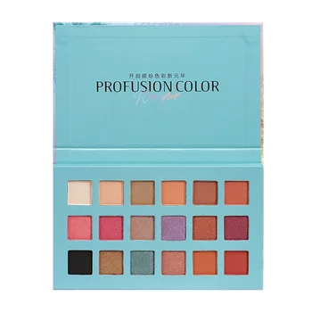 

18 Palette of Shadows Pigmented Eye shadow Matte and Shimmer Texture Blendable Long Lasting Eyeshadow Palette MKXJ