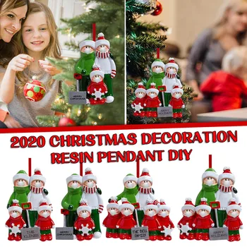 

2020 Quarantine Christmas Birthdays Party Decoration Gift Product Personalized Hanging Ornament, Pandemic -Social Popular 914