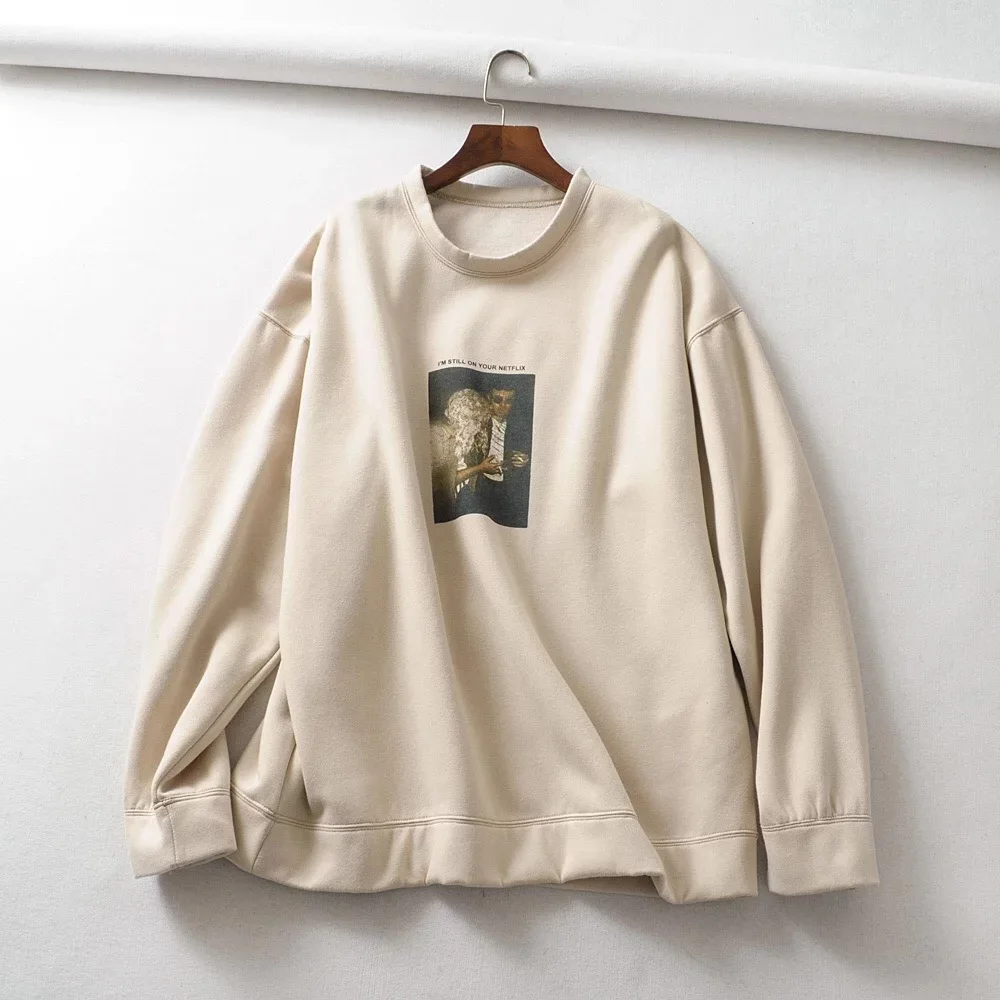 Женские толстовки пуловер джемпер осенняя толстовка с длинными рукавами и