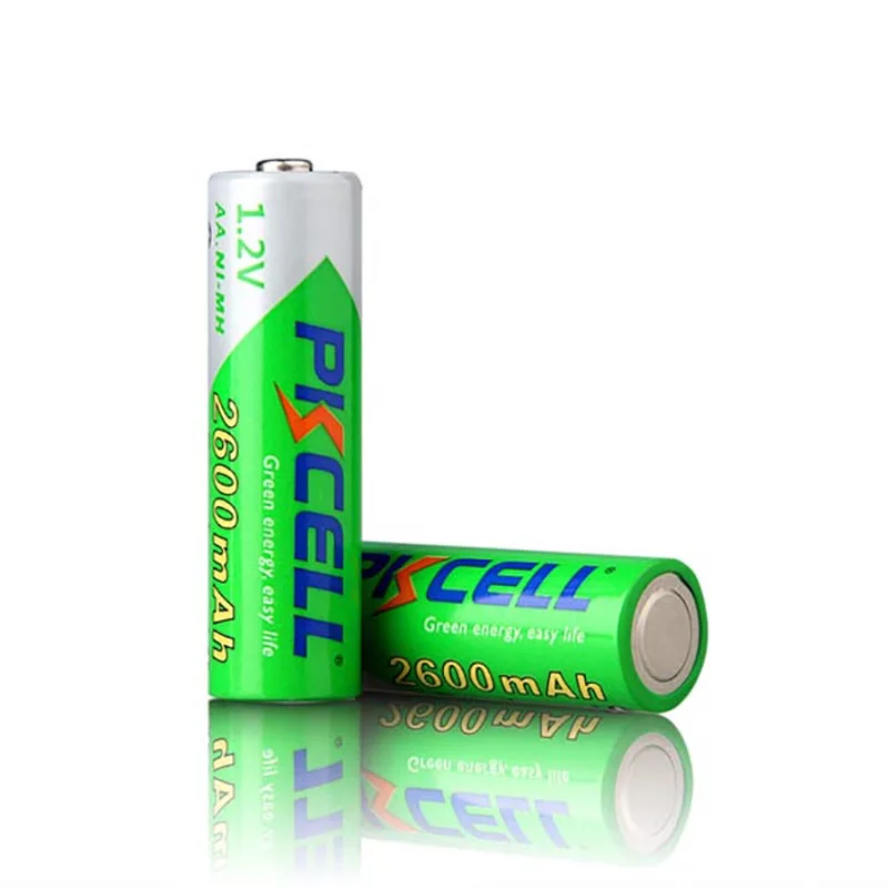 2 упаковки/8 шт. аккумуляторы PKCELL AA Ni MH 2600 мАч 1 в|rechargeable battery|battery 2600mahbattery a |