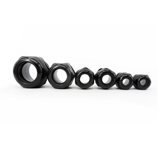 Waterproof IP68 Cable Gland presse etoupe etanche 10pcs Cable entry Strain Relief Cord Grip M16 Grey Black Plastic Nylon