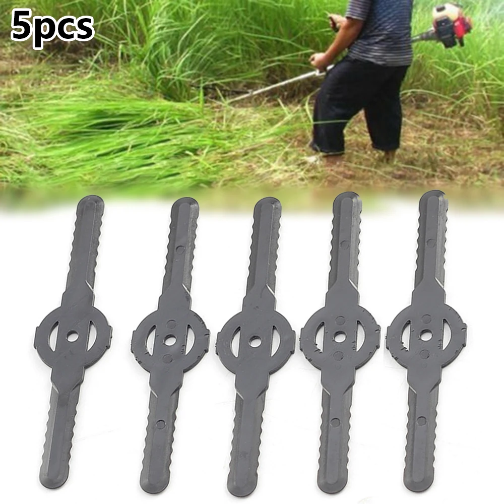 5 PCS Plastic Mower Grass Trimmer Blades For Qualcast Bosch Gtech Lawnmower Grass Trimmer Blades