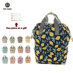 Let'S Make 1 шт. сумка для мамы Многофункциональный портативный из парусины Рюкзак Детские Пеленки сумка женская сумка на коляску для мамы