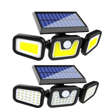 

Solar safety LED lights three kinds of solar wall lights for outdoor garden path decoration waterproof street lights