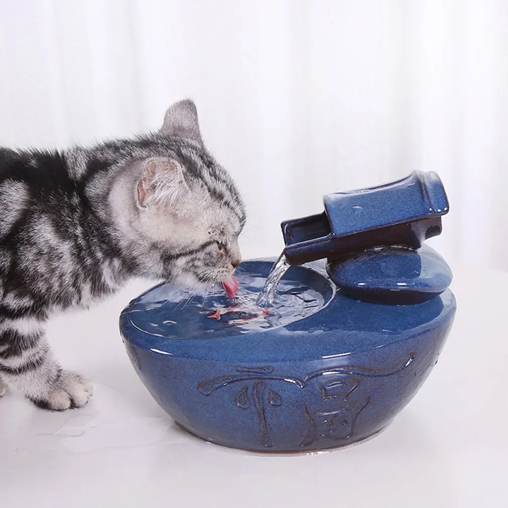Диспенсер для воды для кошек, товары для домашних животных, небольшой автоматический циркуляционный поток воды, живой бассейн, кормушка для кошек, артефакт, Прямая поставка