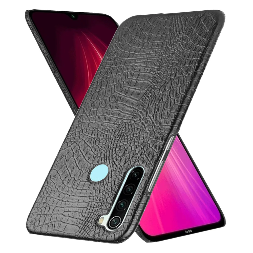 Жесткий чехол с текстурой крокодиловой кожи из искусственной для Xiaomi Redmi Note 8 note pro
