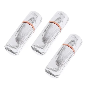 

3PCS Marbling Lipstick Tube Delicate Lipstick Wrapping Tube Stylish Empty Lipstick Tube Creative Lipstick Subpackaging Tube Mini