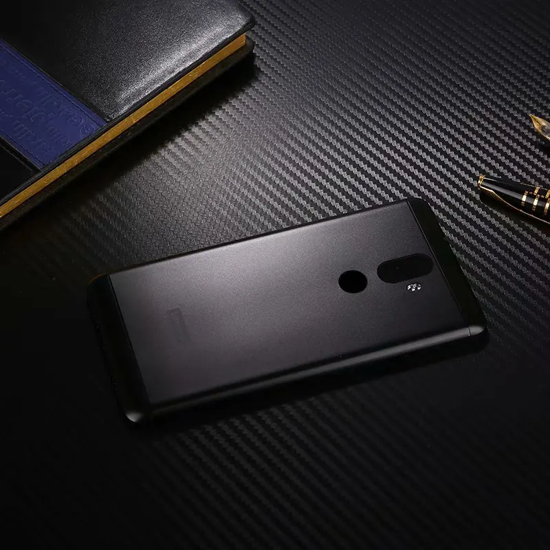 K8Plus чехол на заднюю крышку для Lenovo K8 плюс металлическая задняя дверь ремонт батарея чехол+ стекло камеры