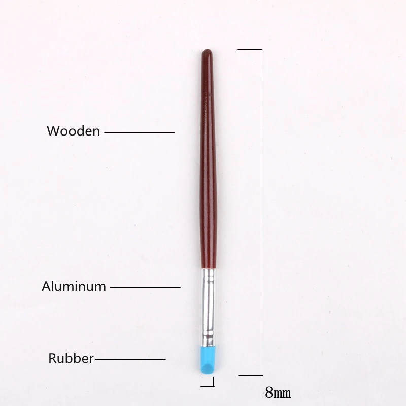 5pcs Rubber Silicone Tip Paint Brushes for Watercolor Oil Painting
