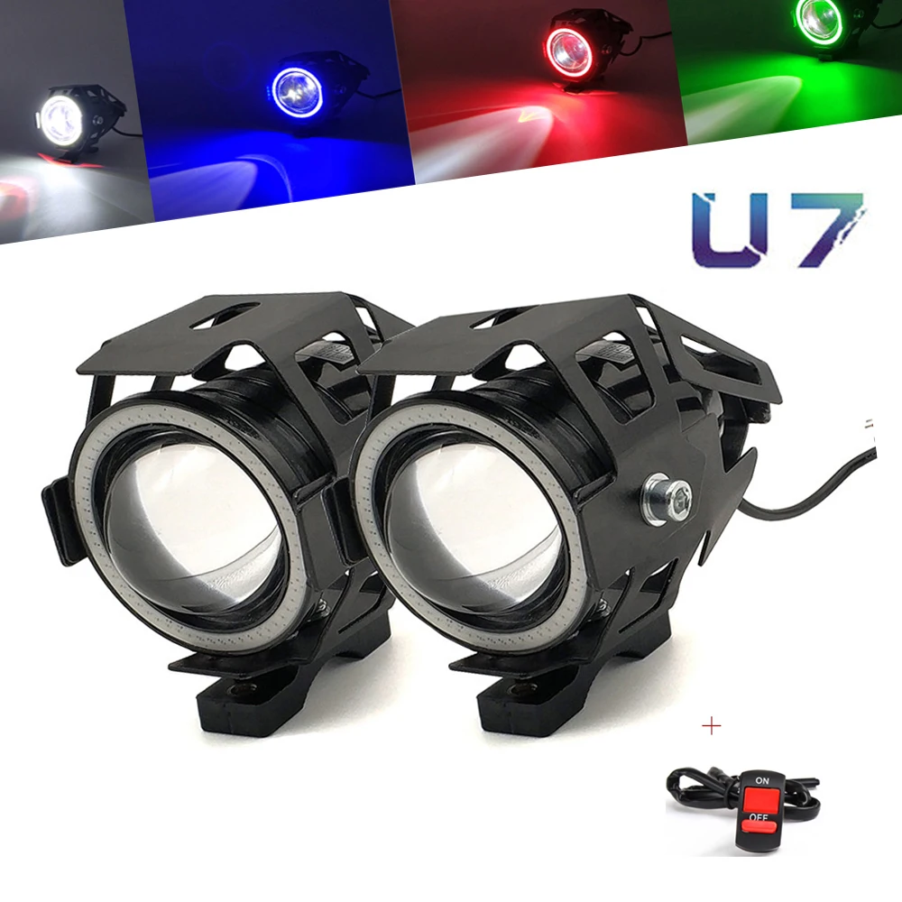 2Pcs Motorcycle Headlights Front Spotlight 12V U7 LED Light Fog Lamp For Suzuki GSXR GSX-R 600 750 1000 K1 K2 K3 K4 K5 K6 K7 K8 |