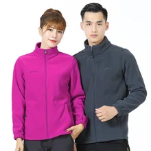 Наружная Мужская и женская ветрозащитная флисовая внутренняя одежда флисовое пальто Зимний двусторонний теплый матовый и толстый кардиган Fleec