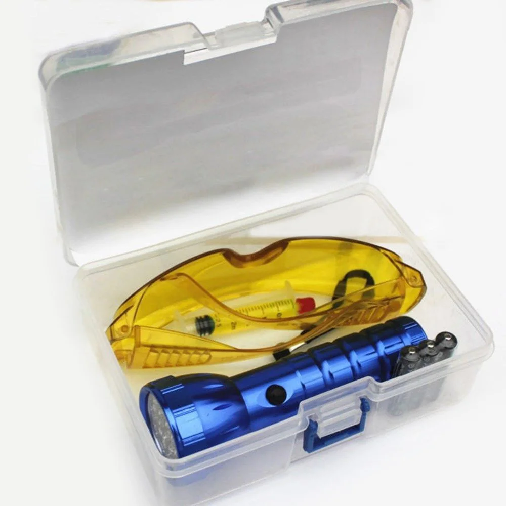 

Leak Detection A/C Fluid Flashlight Safety Glasses Fluorescer Shock-resistant
