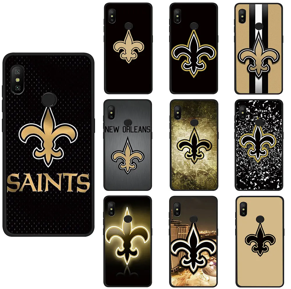 

New Orleans Saints Soft TPU phone cover case for Redmi K20 4A 4X 5 6 5A 6A 7 Go Note 5 6 7 8 Pro