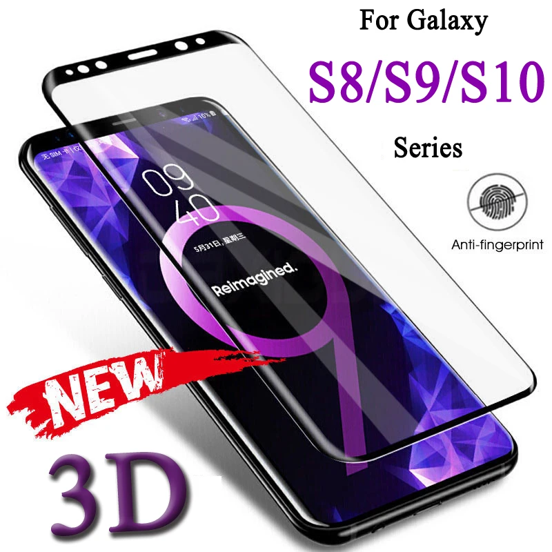 3D защитное стекло на samsung Galaxy S9 S8 S10 Plus Lite Samsumg S 8 9 10 световая Защитная пленка для