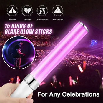 

15 Patterns Glow Sticks for Concert Night Party Decor Glowing Supplies Light XH8Z