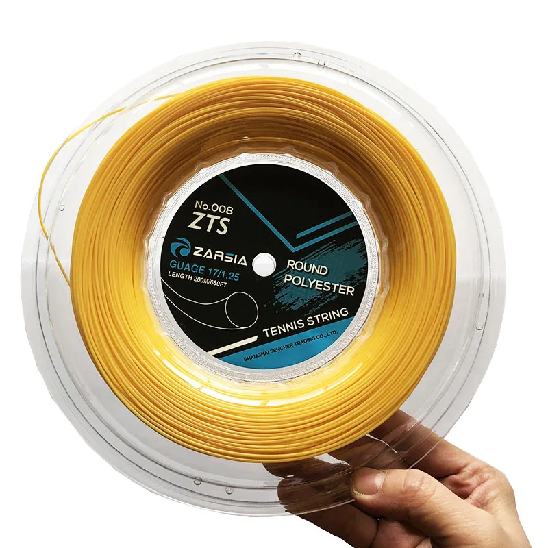 1 Reel Zarsia 4g Polyester Tennis Racket String 1.25mm Durable Tennis