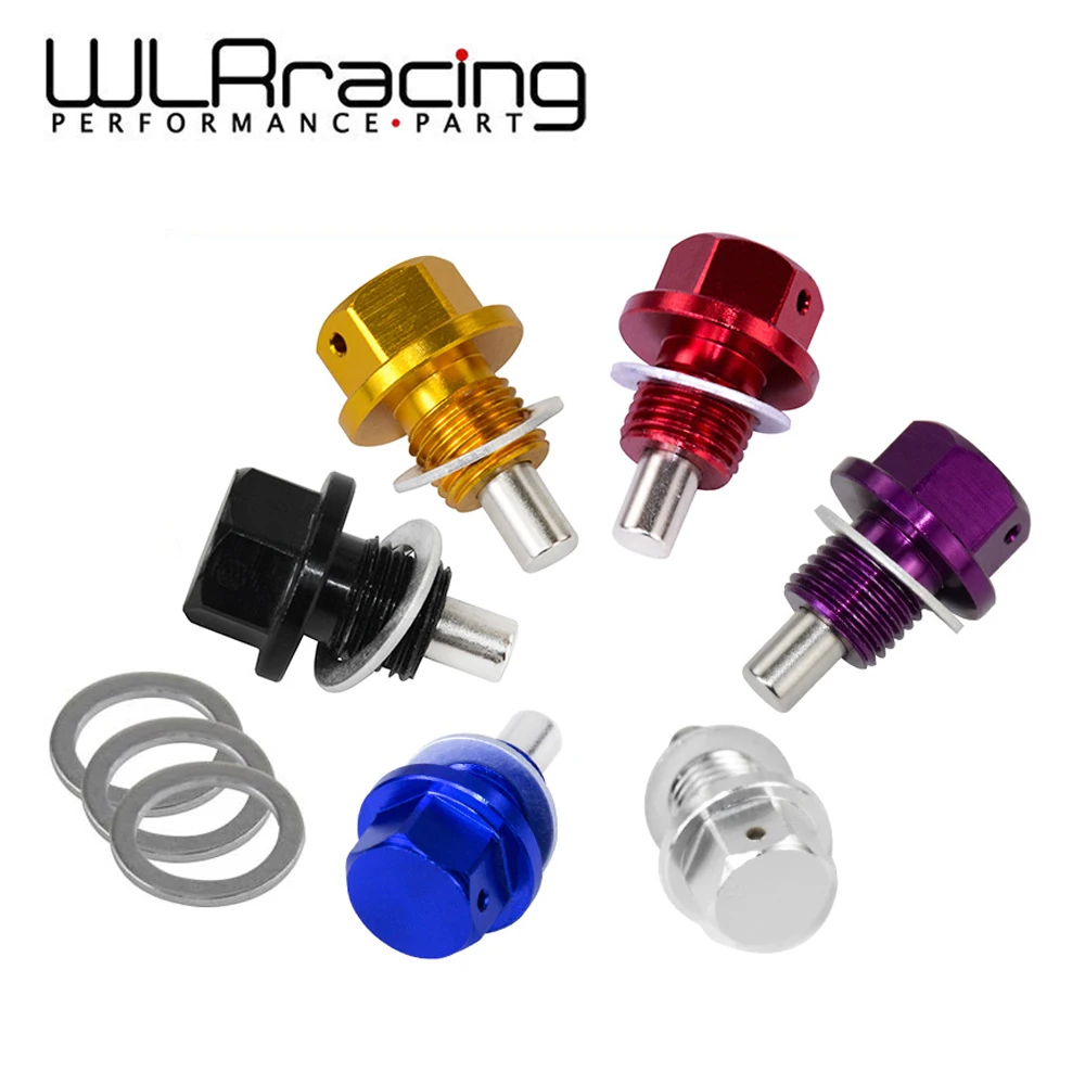 WLR RACING M12x1.5 M12x1.25 M14x1.5 Магнитная дренажная масляная пробка и сливная гайка для