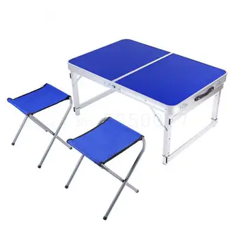 

Folding Table Outdoor Portable Stalls Street Acquisition Of Simple Household Small Folding Folding Table Eat Desk And Chair