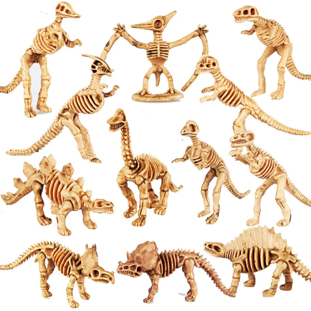 12 штук динозавр Fossil куклы Ассорти кость модель игрушки кости динозавров Детская