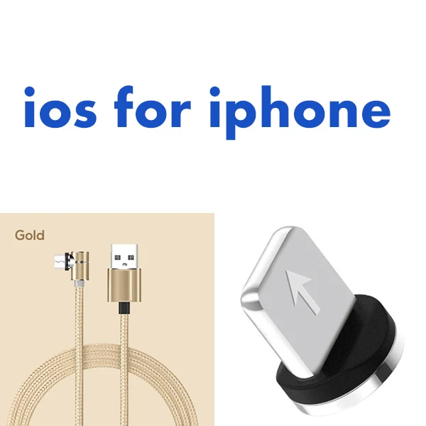 90 Degrees Magnetic Usb Charging Cable for Iphone Xs Max Xr X 8 7 6 Plus 6s 5 S Plus Fast Charger Usb Cable Mobile Phone Charger - Цвет: Многоцветный