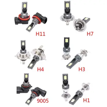 

2pcs Car LED Fog Lights Headlight Bulbs DC12-24V H1/H3/H4/H7/ H8 H11/9005 9006 C63D