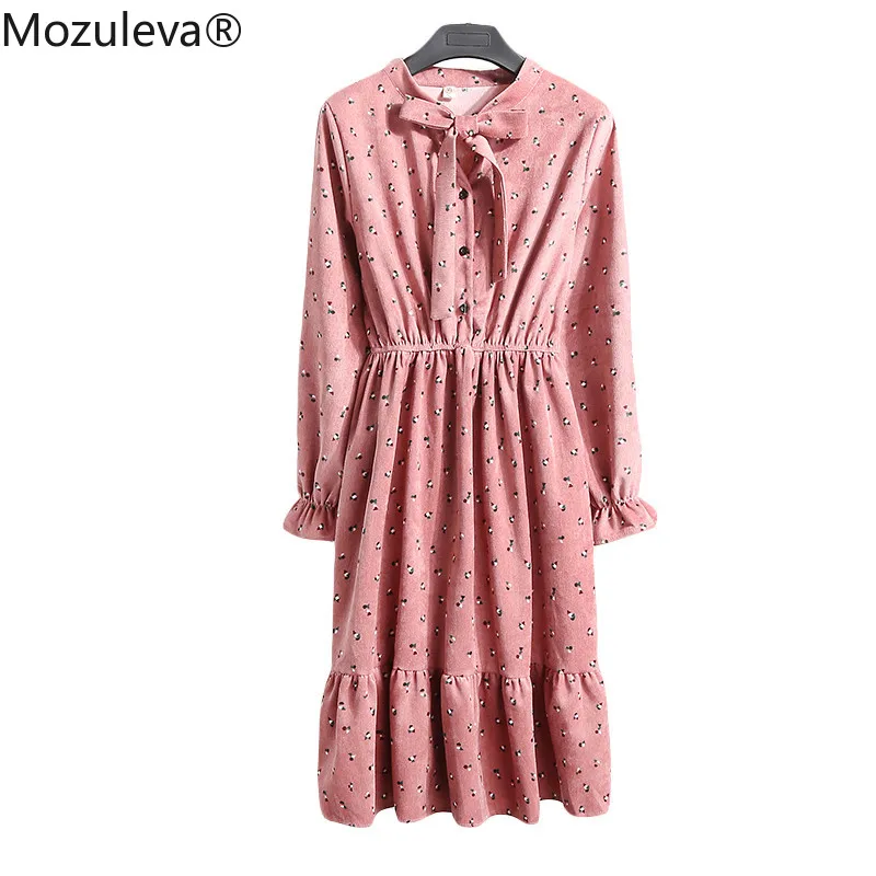 Женское длинное платье средней длины Mozuleva однотонное романтичное винтажное