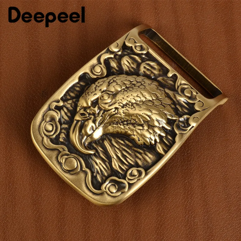 Deepeel 1 шт. Твердый латунный металлический ремень пряжка для мужчин и женщин ремня