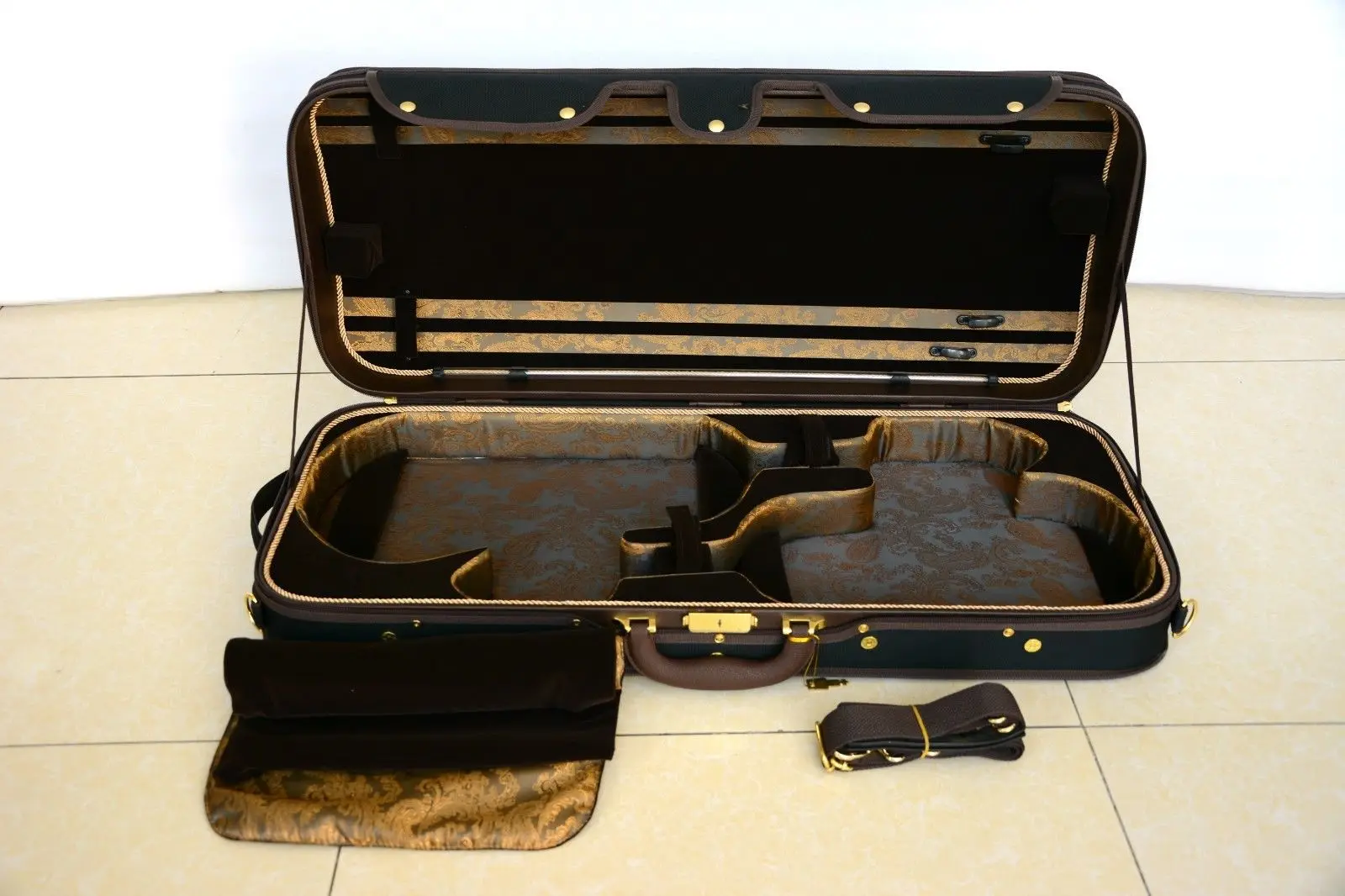 

Royal Viola&Violin Double Wooden case! (HL-002) For Viola(406-420 mm)