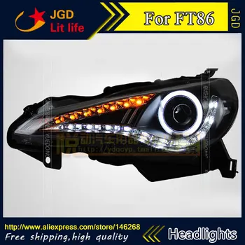 

Car styling LED HID Rio LED Toyota GT86 headlights Head Lamp case for Toyota FT86 GT 86 headlights 2013 2014 Bi-Xenon Lens