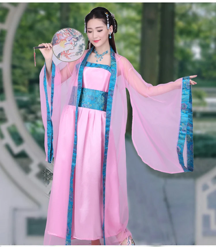 12 цветов, женское ретро платье Hanfu, традиционное китайское древнее классическое платье для танцев, элегантный Сказочный праздничный костюм для фотосъемки