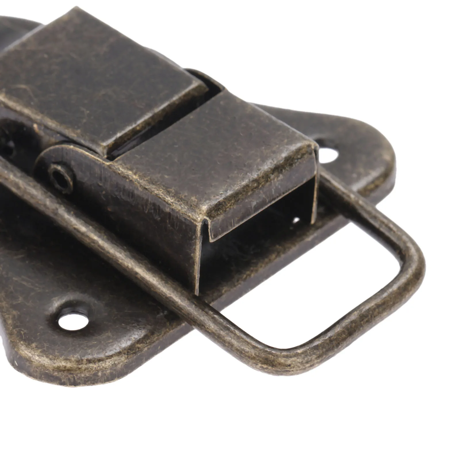 Description Picture 5 of item95*52mm Antique Jewelry Wooden Box Lock Hasps Drawer Latches Suitcases Hasp Latch Buckle Clasp Furniture Hardware With Screws