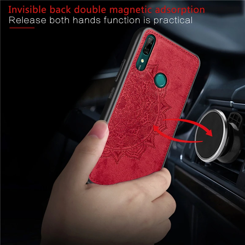 Чехол для huawei P Smart Z, магнитный модный противоударный хлопковый тканевый чехол для huawei P Smart Z, чехол для huawei P Smart Z