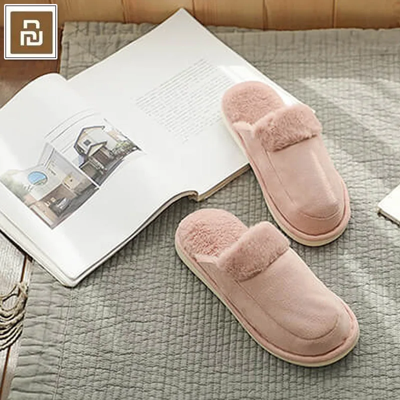 Xiaomi Poosee/длинные плюшевые теплые тапочки Прочные удобные нескользящие