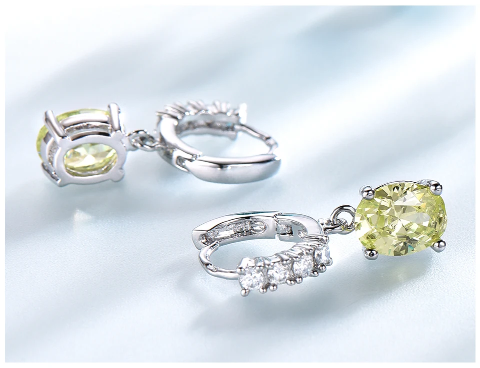 UMCHO Apple Green 925 sterling silver earring for women EUJ093Z-1 -pc (5)