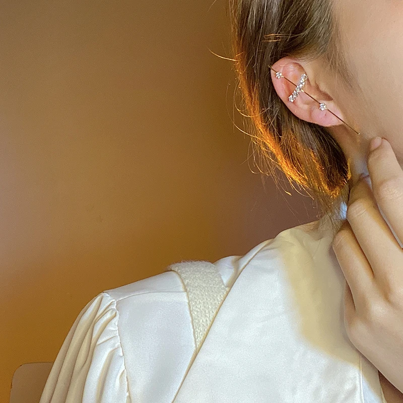 INS элегантные высококачественные серьги-кольца нишевые изысканные