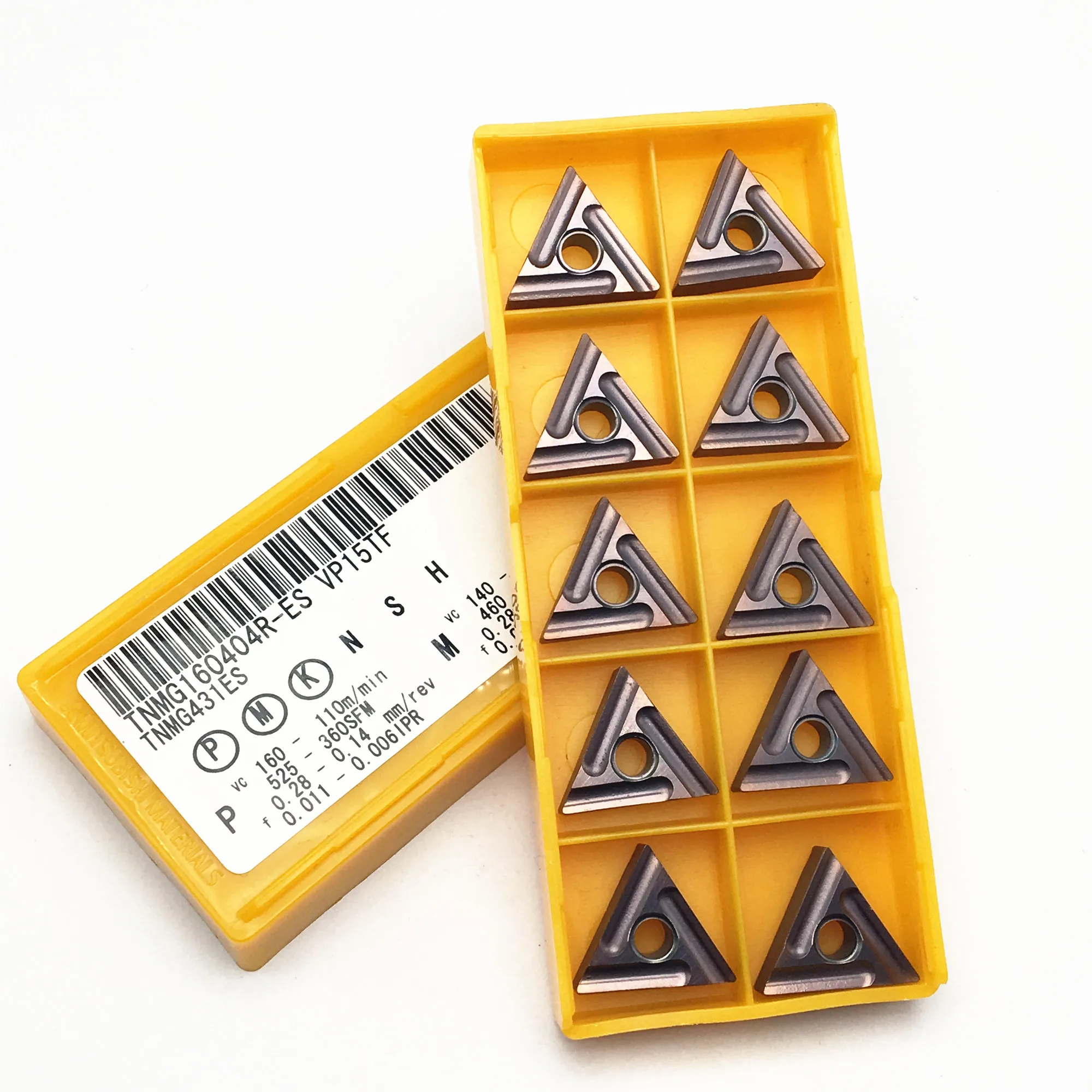 

20PCS Carbide Insert TNMG160404R ES VP15TF Turning Tool External Turning Milling Tool Turning Tool TNMG160404R VP15TF